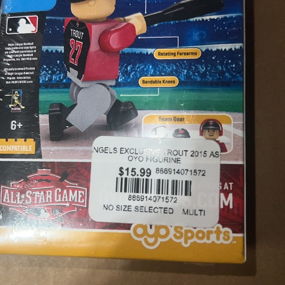 Oyo sports by Lego Mike Trout mini Figurines Lot 5 Box
 rare collectible - Picture 7 of 7